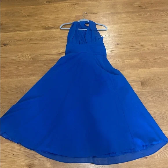 Fehaute SIZE 6 Elegant Blue Dress EXCELLENT CONDITION - Picture 3 of 7